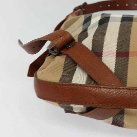 BURBERRY Shoulder Bag Canvas Brown Auth BA1646 - Picture 5 of 16